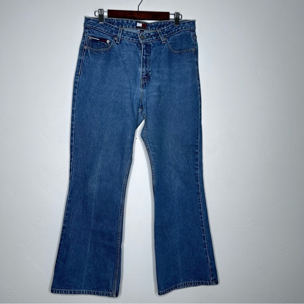 Vintage‎ Y2K Tommy Hilfiger Bootcut Flare Denim Jeans Size 13 32" Waist Denim